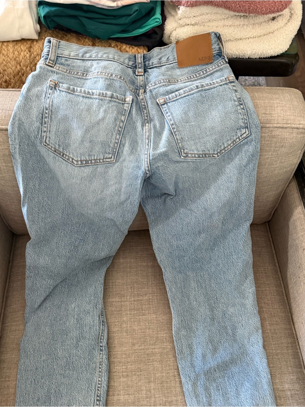Aeropostale Light Blue Straight Leg Women’s Jeans
